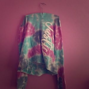 Tie die ✨hoodie crop top ✨
